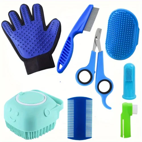 8 Pcs Pet Grooming Set